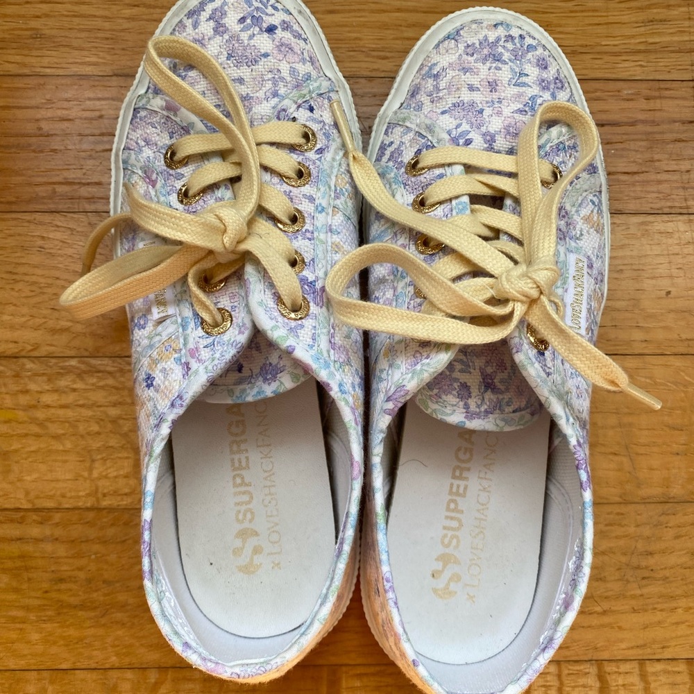 Superga x LoveShackFancy Soft Violet Sun size 6